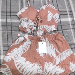 Laura’s boutique light peach two piece